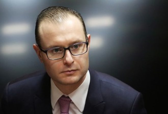 Cristiano Zanin, advogado do ex-presidente Luiz Inácio Lula da Silva, durante coletiva de imprensa em São Paulo