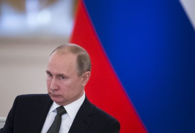 Presidente da Rússia, Vladimir Putin, durante reunião em Moscou