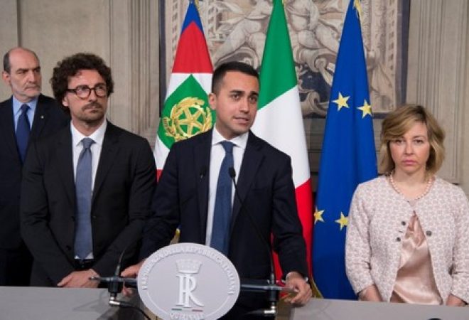 Líder do Movimento 5 Estrelas, Luigi Di Maio