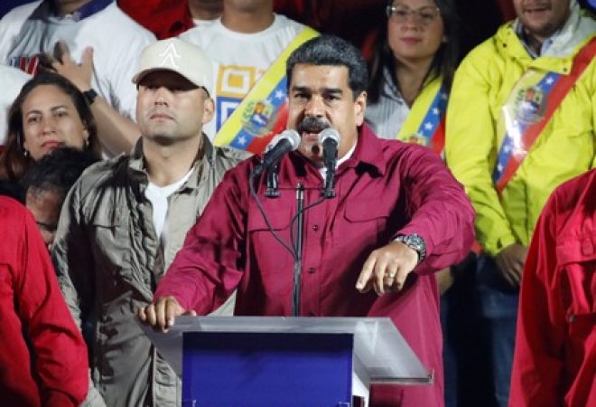 Presidente da Venezuela, Nicolás Maduro, em Caracas