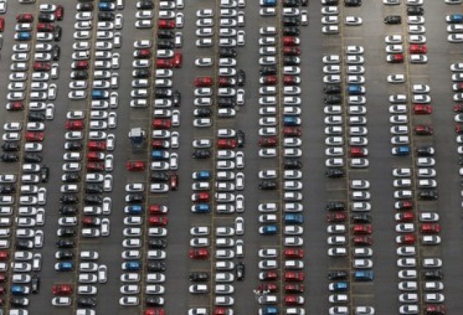 Estacionamento de fabricante de carros em São Bernardo do Campo