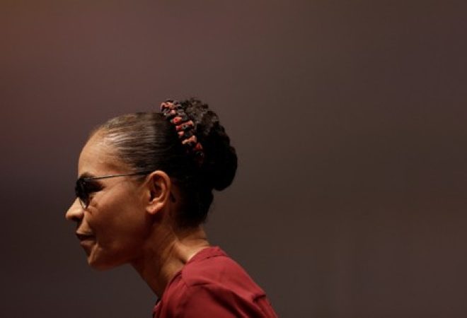 Pré-candidada da Rede à Presidência, Marina Silva, participa de evento com prefeitos em Niterói
