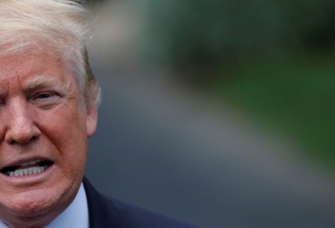 Presidente dos Estados Unidos, Donald Trump, em Washington