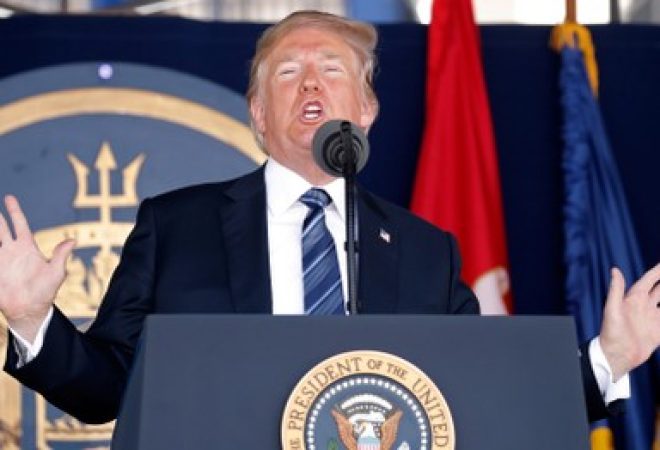 Trump faz discurso em Annapolis
