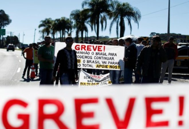 Greve nacional de caminhoneiros