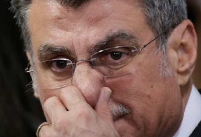 Senador Romero Jucá durante cerimônia no Palácio do Planalto