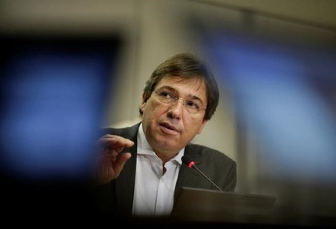 O presidente da Eletrobras, Wilson Ferreira Junior, durante coletiva de imprensa em Brasília