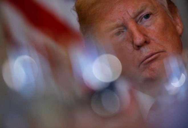 Presidente dos Estados Unidos, Donald Trump, durante evento na Casa Branca, em Washington