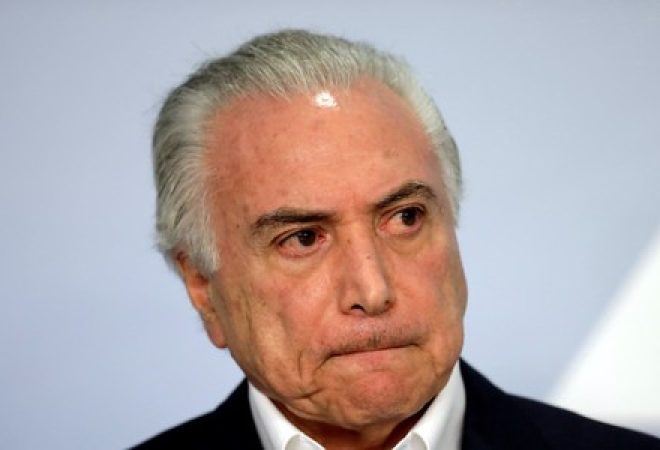 Presidente Michel Temer durante pronunciamento em Brasília