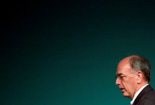 Presidente-executivo da Petrobras, Pedro Parente, durante cerimônia no Rio de Janeiro