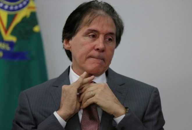 Presidente do Senado, Eunício Oliveira, durante cerimônia em Brasília