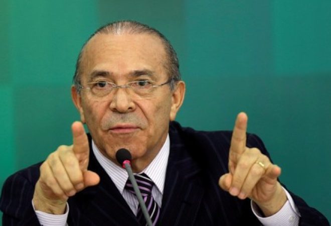 Ministro da Casa Civil, Eliseu Padilha, durante coletiva de imprensa no Palácio do Planalto, em Brasília