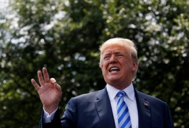 Presidente dos EUA, Donald Trump, na Casa Branca