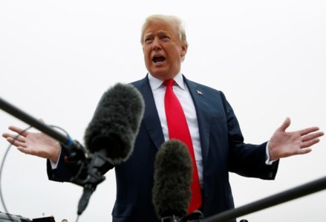Presidente dos EUA, Donald Trump, em Washington
