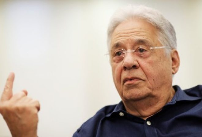 Ex-presidente Fernando Henrique Cardoso concede entrevista em São Paulo