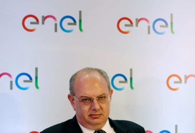 Carlo Zorzoli, presidente da Enel para o Brasil, durante coletiva de imprensa em São Paulo, Brasil