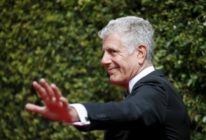 Apresentador de TV norte-americano e chef de cozinha Anthony Bourdain