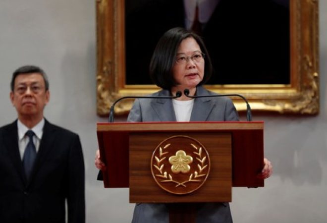 President de Taiwan, Tsai Ing-wen, faz pronunciamento após El Salvador encerrar laços diplomáticos com Taiwan