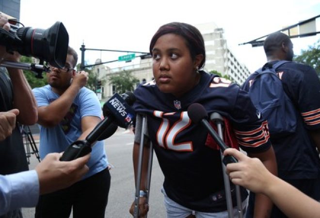Taylor Poindexter concede entrevista após testemunhar ataque a tiros durante torneio de videogame em Jacksonville