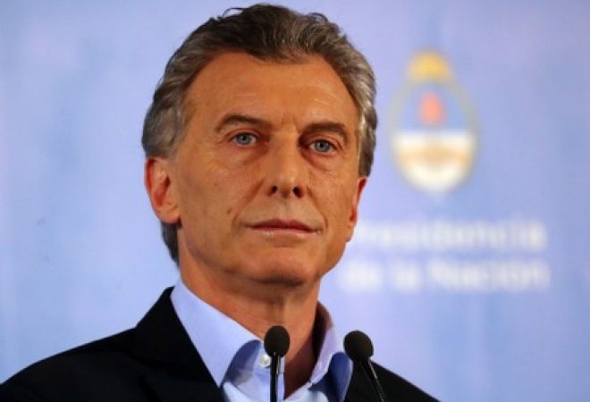 Presidente da Argentina, Mauricio Macri, durante coletiva de imprensa em Buenos Aires