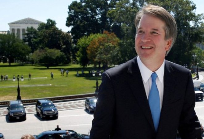 Brett Kavanaugh no Capitólio, em Washington