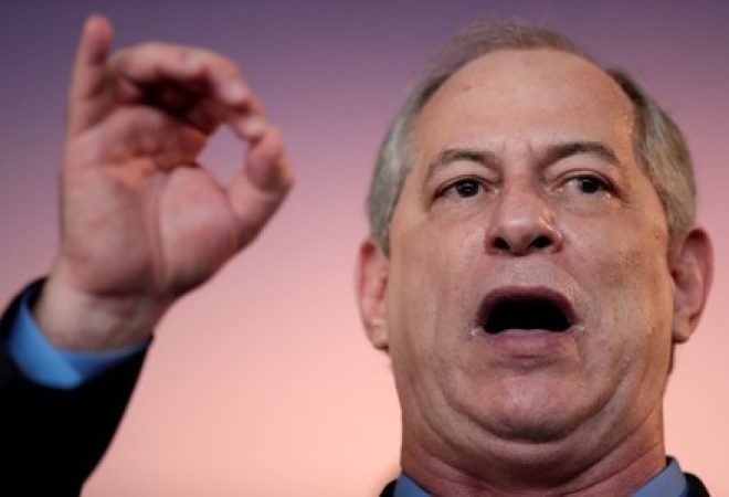 Candidato do PDT à Presidência, Ciro Gomes, durante convenção nacional do partido