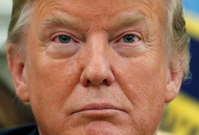 Presidente dos EUA, Donald Trump, durante reunião na Casa Branca
