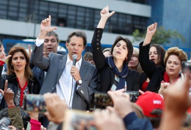 Haddad e Manuela em Curitiba