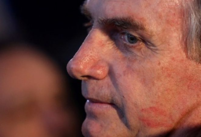 Candidato do PSL à Presidência, Jair Bolsonaro, durante encontro com mulheres em Porto Alegre