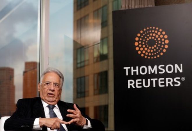 Ex-presidente Fernando Henrique Cardoso durante entrevista à Reuters em São Paulo