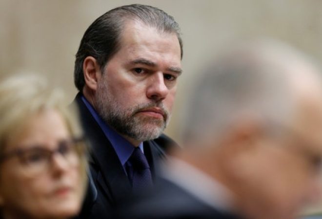 Dias Toffoli em sessão do STF