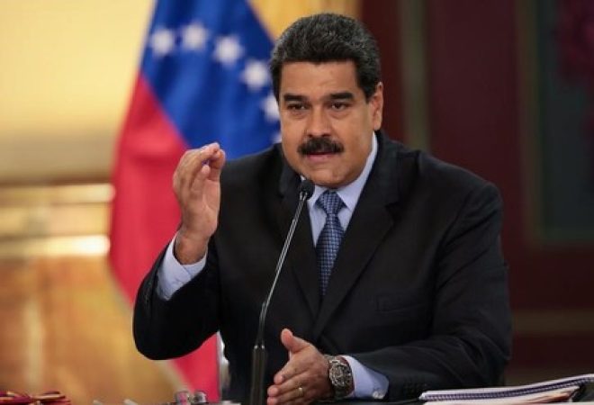 Presidente da Venezuela, Nicolás Maduro, em Caracas