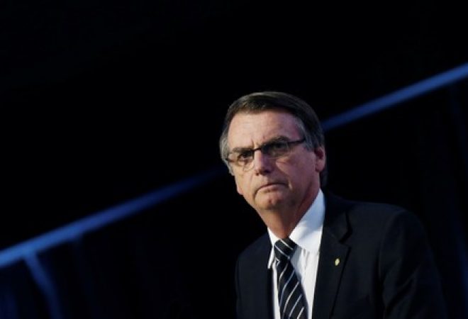 Candidato do PSL à Presidência, Jair Bolsonaro, durante debate em Brasília