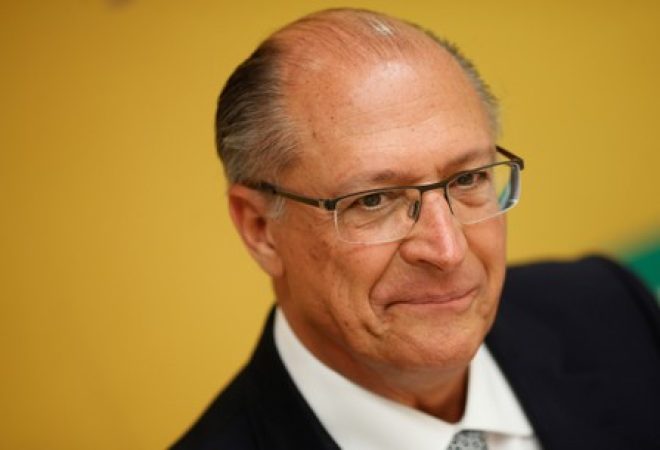 Alckmin durante entrevista em Brasília