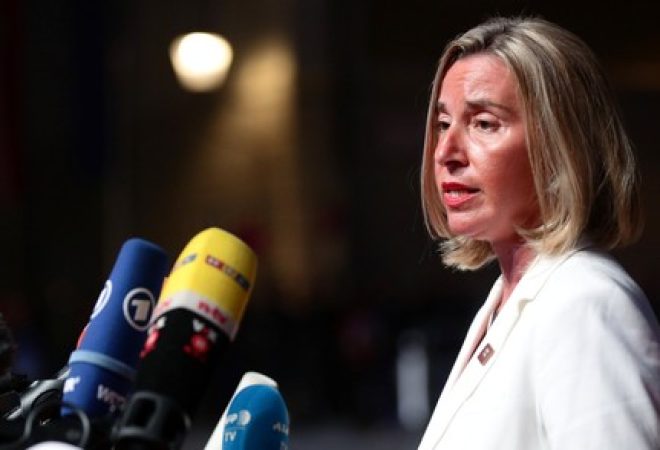 Chefe de política externa da UE, Federica Mogherini