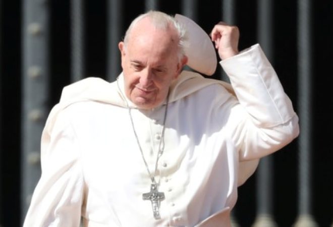 Papa Francisco na Praça de São Pedro, no Vaticano