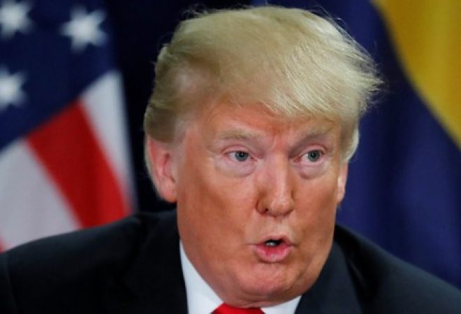 Presidente dos EUA, Donald Trump, na sede da ONU em Nova York