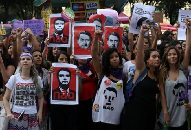 Protesto contra Jair Bolsonaro no Rio de Janeiro