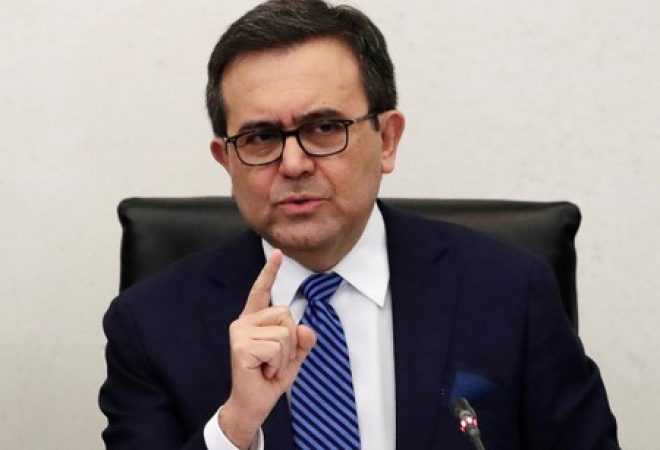Ministro da Economia do México, Ildefonso Guajardo, durante reunião na Cidade do México