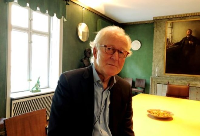 Chefe da Fundação Nobel, Lars Heikensten, em entrevista à Reuters em Estocolmo