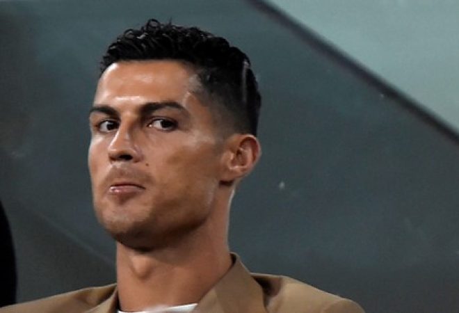 Atacante Cristiano Ronaldo no Allianz Stadium, em Turim
