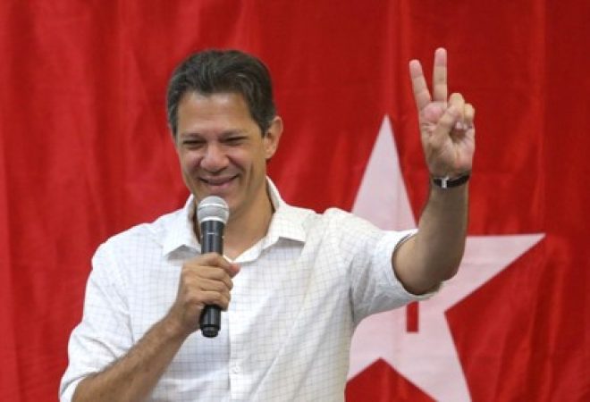Candidato do PT à Presidência, Fernando Haddad