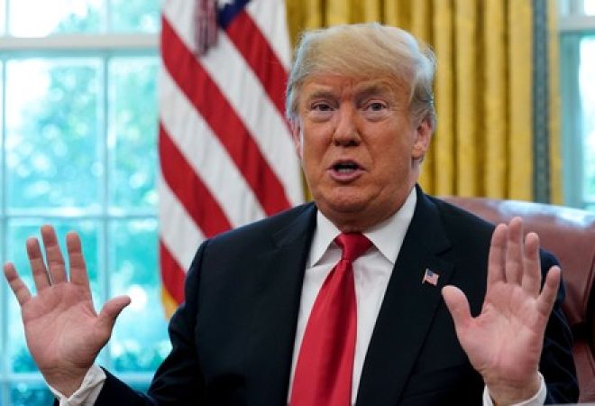 Presidente dos EUA, Donald Trump, na Casa Branca