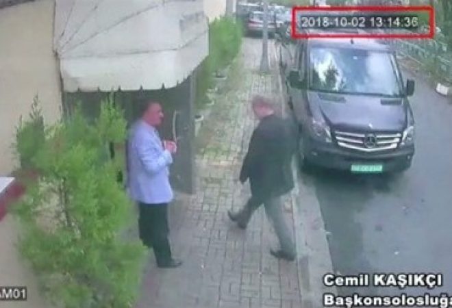 Imagem de câmara de segurança registra entrada de Jamal Khashoggi no consulado saudita em Istambul em 2 de outubro