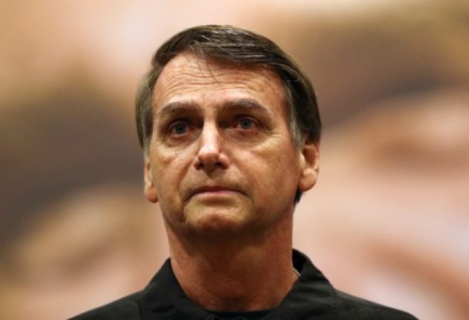 Candidato do PSL à Presidência, Jair Bolsonaro, no Rio de Janeiro