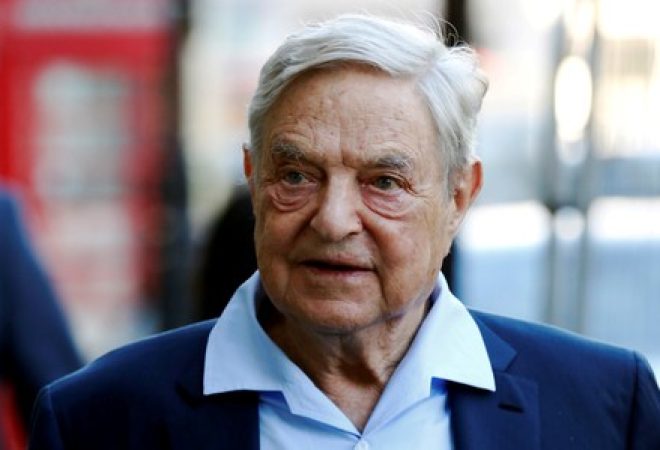 Bilionário George Soros em Londres