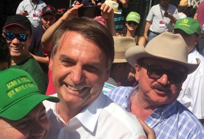 Nabhan Garcia ao lado de Jair Bolsonaro em Ribeirão Preto