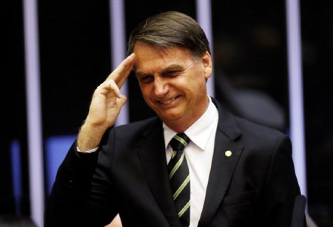 Presidente eleito Jair Bolsonaro no Congresso Nacional
