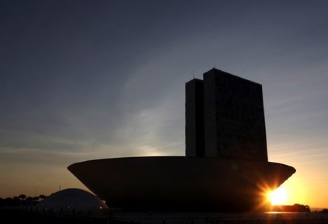 Vista do Congresso Nacional, em Brasília