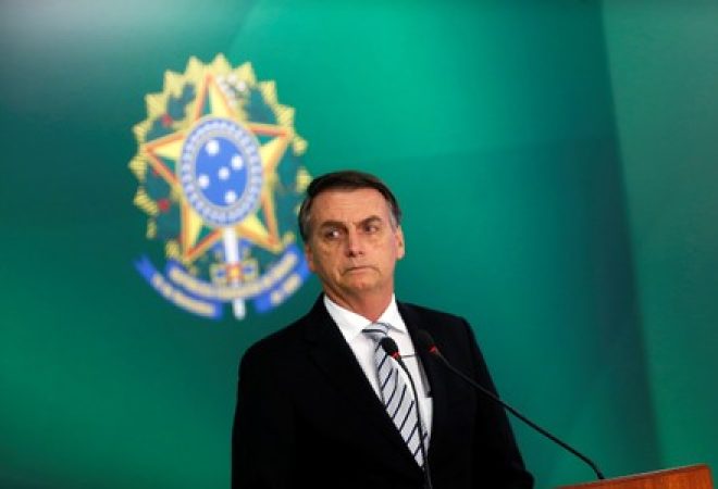 Presidente eleito Jair Bolsonaro no Palácio do Planalto